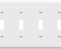 Cheap ✨ Quad Light Switch Wall Plate, Standard Size 4-Gang 4.50" X 8.19", Unbreakable Polycarbonate Thermoplastic, 8814-W, White ⌛ -Lighting & Ceiling Fans Shop 11fQXUZc68L. AC
