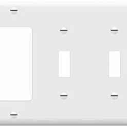 Deals ✔️ Combination Double Toggle/Single Decorator Rocker Outlet Wall Plate, Standard Size 3-Gang Light Switch Cover(4.5" X 6.38"), Polycarbonate Thermoplastic, UL Listed,881231-W, White, Two One ⭐ 19 Deals ✔️ Combination Double Toggle/Single Decorator Rocker Outlet Wall Plate, Standard Size 3-Gang Light Switch Cover(4.5" X 6.38"), Polycarbonate Thermoplastic, UL Listed,881231-W, White, Two One ⭐ -Lighting & Ceiling Fans Shop 219EDtxrN9L. AC