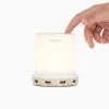 Deals ✨ Table Bedside Lamp With USB Ports - 4 Fast Charging Ports And Touch Control - USB Lamp With Dimmable Light - Perfect As Small Bedside Lamp For Nightstand Or Bedside Night Light Charger USB Wood ✨