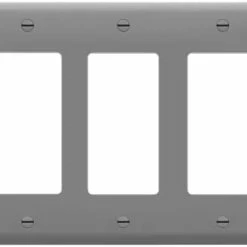 Brand new 💯 Decorator Light Switch Or Receptacle Outlet Wall Plate, Gloss Finish, Size 3-Gang 4.50" X 6.38", Polycarbonate Thermoplastic, 8833-W, White 😉 -Lighting & Ceiling Fans Shop 21OJQBUTiS. AC