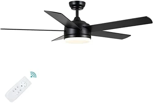 Hot Sale π 52 Inch Black Ceiling Fan With Lights And Remote Control,Dimmable Tri-color Temperatures LED,Quiet Reversible Motor,5 Blades Modern Ceiling Fans For Indoor Or Covered Outdoor Use. Black-52inch π― 8 Hot Sale π 52 Inch Black Ceiling Fan With Lights And Remote Control,Dimmable Tri-color Temperatures LED,Quiet Reversible Motor,5 Blades Modern Ceiling Fans For Indoor Or Covered Outdoor Use. Black-52inch π― - Image 6