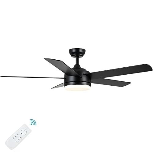 Hot Sale π 52 Inch Black Ceiling Fan With Lights And Remote Control,Dimmable Tri-color Temperatures LED,Quiet Reversible Motor,5 Blades Modern Ceiling Fans For Indoor Or Covered Outdoor Use. Black-52inch π― 3 Hot Sale π 52 Inch Black Ceiling Fan With Lights And Remote Control,Dimmable Tri-color Temperatures LED,Quiet Reversible Motor,5 Blades Modern Ceiling Fans For Indoor Or Covered Outdoor Use. Black-52inch π―