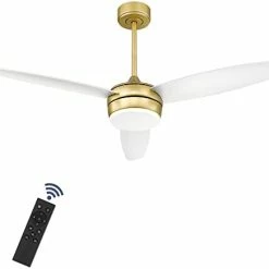 Flash Sale 🎉 52 Inch Indoor/Outdoor Modern Ceiling Fan With Lights And Remote Control, Reversible Blades, For Living Room, Bedroom, Bathroom, Matte Black, 52-YJ359-B 😉 -Lighting & Ceiling Fans Shop 21jsgrq1lxL. AC