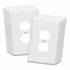 Brand new 😍 Jumbo Duplex Receptacle Outlet Wall Plate, Electrical Outlet Covers, Gloss Finish, Over-Size 1-Gang 5.5" X 3.5", Polycarbonate Thermoplastic, 8821O-W-10PCS, White (10 Pack) 😀 2 Brand new 😍 Jumbo Duplex Receptacle Outlet Wall Plate, Electrical Outlet Covers, Gloss Finish, Over-Size 1-Gang 5.5" X 3.5", Polycarbonate Thermoplastic, 8821O-W-10PCS, White (10 Pack) 😀 -Lighting & Ceiling Fans Shop 21nnBaLiaOS