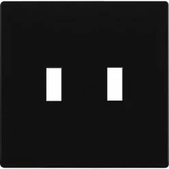 Best Sale ⭐ Toggle Light Switch Wall Plate, Gloss Finish, Size 2-Gang 4.50" X 4.57", Double Switch Cover, Unbreakable Polycarbonate Thermoplastic, 8812-W, White 🧨 -Lighting & Ceiling Fans Shop 21sTTxDFFDS. AC