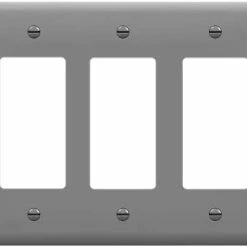 Brand new 💯 Decorator Light Switch Or Receptacle Outlet Wall Plate, Gloss Finish, Size 3-Gang 4.50" X 6.38", Polycarbonate Thermoplastic, 8833-W, White 😉 -Lighting & Ceiling Fans Shop 21u5u0l8OkS. AC