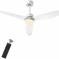 Flash Sale 🎉 52 Inch Indoor/Outdoor Modern Ceiling Fan With Lights And Remote Control, Reversible Blades, For Living Room, Bedroom, Bathroom, Matte Black, 52-YJ359-B 😉 -Lighting & Ceiling Fans Shop 21whzzCh5wL. AC