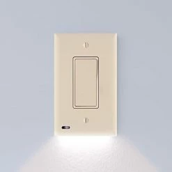 Cheapest 🎁 Ingle - SnapPower SwitchLight - LED Night Light - For Single-Pole Light Switches - Light Switch Plate With LED Night Lights - Adjust Brightness - Auto On/Off Sensor - (Toggle, White) 🛒 30 Cheapest 🎁 Ingle - SnapPower SwitchLight - LED Night Light - For Single-Pole Light Switches - Light Switch Plate With LED Night Lights - Adjust Brightness - Auto On/Off Sensor - (Toggle, White) 🛒 -Lighting & Ceiling Fans Shop 21xQO 0rrRL. AC 3