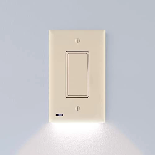 Cheapest 🎁 Ingle - SnapPower SwitchLight - LED Night Light - For Single-Pole Light Switches - Light Switch Plate With LED Night Lights - Adjust Brightness - Auto On/Off Sensor - (Toggle, White) 🛒 16 Cheapest 🎁 Ingle - SnapPower SwitchLight - LED Night Light - For Single-Pole Light Switches - Light Switch Plate With LED Night Lights - Adjust Brightness - Auto On/Off Sensor - (Toggle, White) 🛒 - Image 14