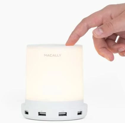 Deals ✨ Table Bedside Lamp With USB Ports - 4 Fast Charging Ports And Touch Control - USB Lamp With Dimmable Light - Perfect As Small Bedside Lamp For Nightstand Or Bedside Night Light Charger USB Wood ✨ 7 Deals ✨ Table Bedside Lamp With USB Ports - 4 Fast Charging Ports And Touch Control - USB Lamp With Dimmable Light - Perfect As Small Bedside Lamp For Nightstand Or Bedside Night Light Charger USB Wood ✨ - Image 5