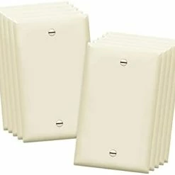 Wholesale 😍 Blank Device Wall Plate, Gloss Finish, Standard Size 1-Gang 4.50" X 2.76", Polycarbonate Thermoplastic, Electrical Covers For Unused Outlets/Switches, 8801-W-10PCS, White 10 Pack 👏 -Lighting & Ceiling Fans Shop 21xz7Nwqh1L. AC