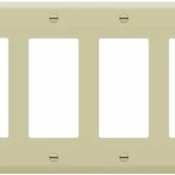 Deals 🔥 Decorator Light Switch Or Receptacle Outlet Wall Plate, Gloss Finish, Size 4-Gang 4.50" X 8.19", Polycarbonate Thermoplastic, 8834-W, White, Standard Size ✔️ -Lighting & Ceiling Fans Shop 21zwvc5QA3L. AC