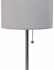 Best Sale ❤️ LT2024-NAV Stick Charging Outlet Table Lamp, Brushed Steel Base/Navy Shad ✔️ 26 Best Sale ❤️ LT2024-NAV Stick Charging Outlet Table Lamp, Brushed Steel Base/Navy Shad ✔️ -Lighting & Ceiling Fans Shop 31 hknelysL. AC