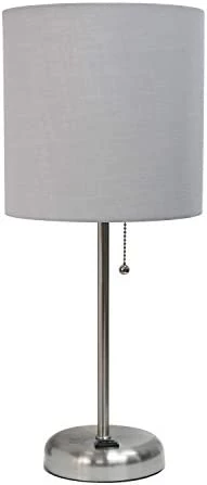 Best Sale ❤️ LT2024-NAV Stick Charging Outlet Table Lamp, Brushed Steel Base/Navy Shad ✔️ 12 Best Sale ❤️ LT2024-NAV Stick Charging Outlet Table Lamp, Brushed Steel Base/Navy Shad ✔️ - Image 10