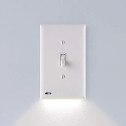 Cheapest 🎁 Ingle - SnapPower SwitchLight - LED Night Light - For Single-Pole Light Switches - Light Switch Plate With LED Night Lights - Adjust Brightness - Auto On/Off Sensor - (Toggle, White) 🛒