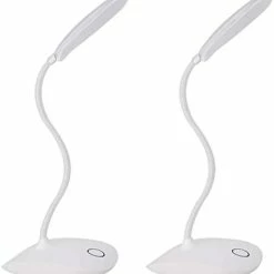 Best Sale ⌛ LED Desk Lamp With Flexible Gooseneck 3 Level Brightness, Battery Operated Table Lamp 5W Touch Control, Compact Portable Lamp For Dorm Study Office Bedroom, Eye-Caring And Energy Saving Black 🎉 -Lighting & Ceiling Fans Shop 314fCFne XL. AC