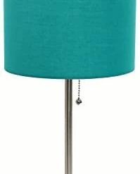 Best Sale ❤️ LT2024-NAV Stick Charging Outlet Table Lamp, Brushed Steel Base/Navy Shad ✔️ 29 Best Sale ❤️ LT2024-NAV Stick Charging Outlet Table Lamp, Brushed Steel Base/Navy Shad ✔️ -Lighting & Ceiling Fans Shop 315nL6UDi5L. AC