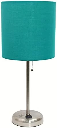 Best Sale ❤️ LT2024-NAV Stick Charging Outlet Table Lamp, Brushed Steel Base/Navy Shad ✔️ 15 Best Sale ❤️ LT2024-NAV Stick Charging Outlet Table Lamp, Brushed Steel Base/Navy Shad ✔️ - Image 13