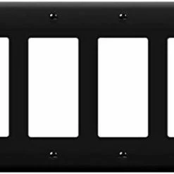 Deals 🔥 Decorator Light Switch Or Receptacle Outlet Wall Plate, Gloss Finish, Size 4-Gang 4.50" X 8.19", Polycarbonate Thermoplastic, 8834-W, White, Standard Size ✔️ -Lighting & Ceiling Fans Shop 316Nqh8pUxL. AC