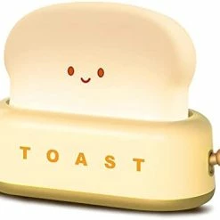 Hot Sale 👏 Desk Decor Toaster Lamp, Rechargeable Small Lamp With Smile Face Toast Bread Cute Toaster Shape Room Decor Night Light For Bedroom, Bedside, Living Room, Dining, Desk Decorations, Gift (Green) 🎁 -Lighting & Ceiling Fans Shop 318R8FznQIL. AC