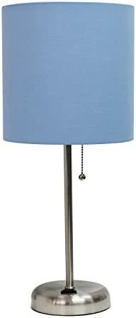 Best Sale ❤️ LT2024-NAV Stick Charging Outlet Table Lamp, Brushed Steel Base/Navy Shad ✔️ 10 Best Sale ❤️ LT2024-NAV Stick Charging Outlet Table Lamp, Brushed Steel Base/Navy Shad ✔️ - Image 8