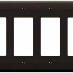 Deals 🔥 Decorator Light Switch Or Receptacle Outlet Wall Plate, Gloss Finish, Size 4-Gang 4.50" X 8.19", Polycarbonate Thermoplastic, 8834-W, White, Standard Size ✔️ -Lighting & Ceiling Fans Shop 31C iQDVS. AC