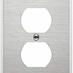 Budget โค๏ธ Duplex Receptacle Metal Wall Plate, Stainless Steel Outlet Cover, Corrosion Resistant, Size 1-Gang 4.50" X 2.76", UL Listed, 7721, 430, Silver, Standard ๐ฏ 23 Budget โค๏ธ Duplex Receptacle Metal Wall Plate, Stainless Steel Outlet Cover, Corrosion Resistant, Size 1-Gang 4.50" X 2.76", UL Listed, 7721, 430, Silver, Standard ๐ฏ -Lighting & Ceiling Fans Shop 31C87FGi66L. AC