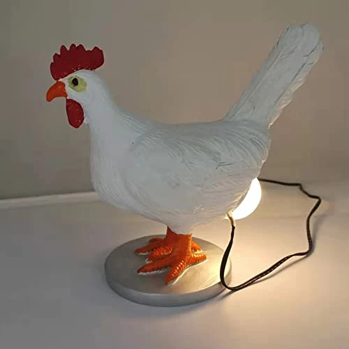Discount ๐ Chicken Egg Lamp Lifelike Resin Chicken Egg Lamp Light, Light-up Easter Eggs Lamp 3D LED Night Lights, The Chicken Lays A Glowing Egg With USB Light (White, One Size) ๐ 5 Discount ๐ Chicken Egg Lamp Lifelike Resin Chicken Egg Lamp Light, Light-up Easter Eggs Lamp 3D LED Night Lights, The Chicken Lays A Glowing Egg With USB Light (White, One Size) ๐ - Image 3