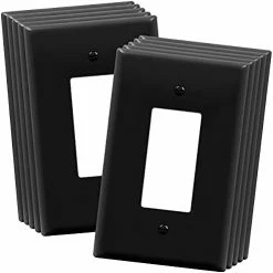 New 🤩 Decorator Light Switch Or Receptacle Outlet Wall Plate, Size 1-Gang 4.50 Inches X 2.76 Inches, Unbreakable Polycarbonate Thermoplastic, 8831-W-10PCS, White (10 Pack), UL Listed 😀 -Lighting & Ceiling Fans Shop 31DSu2XohmL. AC