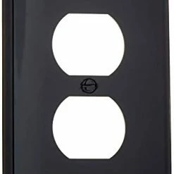 Best reviews of ⌛ Leviton PJ8-E 1-Gang, 1-Duplex, Midway Nylon Wallplate, Midway Size, Black, 1 Pack 😍