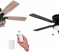 Discount ⭐ Rnegie - 52-in Dual Mount Indoor Fan With Remote Control - LED Ceiling Fan With Light - Industrial Room Fan With Dual Finish Blades - Model 50614-01 (Matte Black) ✔️ 18 Discount ⭐ Rnegie - 52-in Dual Mount Indoor Fan With Remote Control - LED Ceiling Fan With Light - Industrial Room Fan With Dual Finish Blades - Model 50614-01 (Matte Black) ✔️ -Lighting & Ceiling Fans Shop 31IDG64HVL. AC