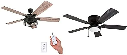 Discount ⭐ Rnegie - 52-in Dual Mount Indoor Fan With Remote Control - LED Ceiling Fan With Light - Industrial Room Fan With Dual Finish Blades - Model 50614-01 (Matte Black) ✔️ 9 Discount ⭐ Rnegie - 52-in Dual Mount Indoor Fan With Remote Control - LED Ceiling Fan With Light - Industrial Room Fan With Dual Finish Blades - Model 50614-01 (Matte Black) ✔️ - Image 7
