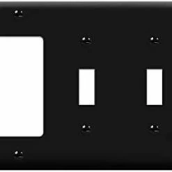 Deals ✔️ Combination Double Toggle/Single Decorator Rocker Outlet Wall Plate, Standard Size 3-Gang Light Switch Cover(4.5" X 6.38"), Polycarbonate Thermoplastic, UL Listed,881231-W, White, Two One ⭐ 16 Deals ✔️ Combination Double Toggle/Single Decorator Rocker Outlet Wall Plate, Standard Size 3-Gang Light Switch Cover(4.5" X 6.38"), Polycarbonate Thermoplastic, UL Listed,881231-W, White, Two One ⭐ -Lighting & Ceiling Fans Shop 31IcJtzk6 L. AC