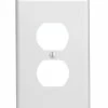 Cheap 🥰 80503-W 1-Gang Duplex Device Receptacle Wallplate, Midway Size, Thermoset, Device Mount, Wh 😍 -Lighting & Ceiling Fans Shop 31KcftB0v6L