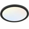 Best Pirce 🤩 13 Inch LED Round Flat Panel Light, 24W 2400lm 3000K/4000K/5000K CCT Selectable, Dimmable Edge-Lit Flush Mount LED Ceiling Light For Kitchen, Bedroom, Laundry And Closet Room, Black Silver ⌛ -Lighting & Ceiling Fans Shop 31Np00wAzzL