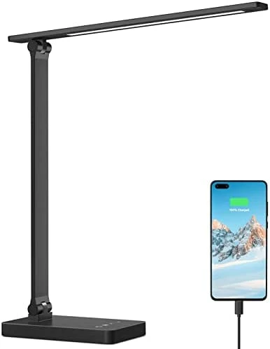 Coupon π€© LED Desk Lamp With USB Charging Port Dimmable Home Office Lamp Touch Control Bright Reading Table Lamp, 3 Color Modes With 5 Brightness Level, Eye Caring Natural Light Modern Task Lamp (White) π 9 Coupon π€© LED Desk Lamp With USB Charging Port Dimmable Home Office Lamp Touch Control Bright Reading Table Lamp, 3 Color Modes With 5 Brightness Level, Eye Caring Natural Light Modern Task Lamp (White) π - Image 7