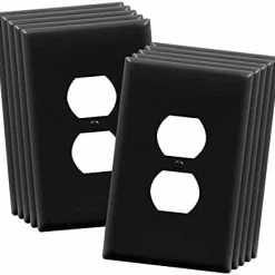 Brand new 😍 Jumbo Duplex Receptacle Outlet Wall Plate, Electrical Outlet Covers, Gloss Finish, Over-Size 1-Gang 5.5" X 3.5", Polycarbonate Thermoplastic, 8821O-W-10PCS, White (10 Pack) 😀 -Lighting & Ceiling Fans Shop 31RT0OdWhoS. AC