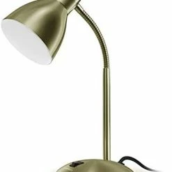 Flash Sale 👏 Metal Desk Lamp, Eye-Caring Table Lamp, Study Lamps With Flexible Goose Neck For Bedroom And Office (Sandy Black) 🎉 -Lighting & Ceiling Fans Shop 31SecB4wcL. AC