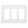 Outlet 🔥 Claro 3 Gang Decorator/Rocker Wallplate, Gloss, White (1-Pack) | CW-3-WH 🔥 -Lighting & Ceiling Fans Shop 31Sy0p5Zy5L