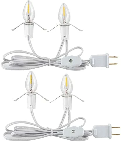 Flash Sale ๐ Accessory Cord With One LED Light Bulb - 6 Feet UL-Listed White Cord With On/Off Switch Plugs - Perfect For Holiday Decorations And Craft Projects, 2 Pack โ 13 Flash Sale ๐ Accessory Cord With One LED Light Bulb - 6 Feet UL-Listed White Cord With On/Off Switch Plugs - Perfect For Holiday Decorations And Craft Projects, 2 Pack โ - Image 11