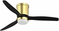 Hot Sale 😀 Ceiling Fans With Lights Remote Control,52-inch Indoor Outdoor Wood Ceiling Fan With 3 Blade Noiseless Motor Solid Walnut And Matte Black Big Wood Blades Black Body ⭐ -Lighting & Ceiling Fans Shop 31V7BwiaeSL. AC