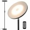 Cheapest 🤩 Floor Lamp,30W/2400LM Sky LED Modern Torchiere 3 Color Temperatures Super Bright Floor Lamps-Tall Standing Pole Light With Remote & Touch Control For Living Room,Bed Room,Office (Black) 🌟