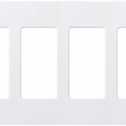 Cheapest ⭐ Claro 4 Gang Decorator/Rocker Wallplate, Gloss, White (1-Pack) | CW-4-WH 🧨 -Lighting & Ceiling Fans Shop 31WiCcwiUoL. AC