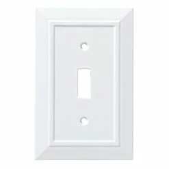 Flash Sale ✔️ W35241-PW-C Classic Architecture Single Switch Wall Plate/Switch Plate/Cover, White 😍