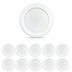 Cheapest 👍 10 Pack 6 Inch Dimmable LED Disk Lights, 16.5W Flush Mount Ceiling Downlight, 5000K Daylight 1000Lm, Energy Star & ETL-Listed Approved Surface Mount Ceiling Light For Home Improved 3000k/4000k/5000k 3cct 👍