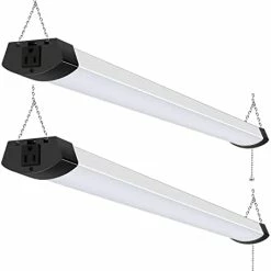 Wholesale 👏 Hykolity 4FT 120W LED Shop Light Linkable, 13000lm(400w Equivalent), 5000K Utility Shop Lights For Garages, Workshops, Basements, Hanging Or FlushMount, With Power Cord And Pull Chain, ETL, 2 Pack White 🎉 -Lighting & Ceiling Fans Shop 31YSZWbTSoL. AC