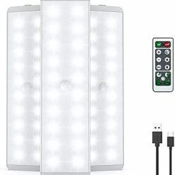 Promo π LED Closet Light, Newest 20LEDs Dimmer USB Rechargeable Motion Sensor Light Under Cabinet Lighting With Remote Control, Wireless Stick-Anywhere Night Safe Light Bar For Wardrobe,Kitchen-5 Pcs Silver π₯ 15 Promo π LED Closet Light, Newest 20LEDs Dimmer USB Rechargeable Motion Sensor Light Under Cabinet Lighting With Remote Control, Wireless Stick-Anywhere Night Safe Light Bar For Wardrobe,Kitchen-5 Pcs Silver π₯ -Lighting & Ceiling Fans Shop 31ZKowlC7sL. AC