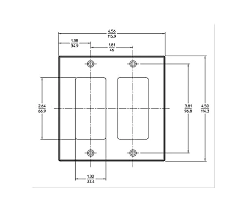 Buy โค๏ธ Leviton 80409-W 2-Gang Decora/GFCI Device Wallplate, Standard Size, Thermoset, Device Mount, White ๐ 4 Buy โค๏ธ Leviton 80409-W 2-Gang Decora/GFCI Device Wallplate, Standard Size, Thermoset, Device Mount, White ๐ - Image 2