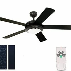 Top 10 ⌛ 52 Inch Modern Style Indoor Ceiling Fan With Dimmable Light Kit And Remote Control, Reversible Blades And Motor, ETL Listed 110V Ceiling Fans For Living Room, Bedroom, Basement, Kitchen, Matte Black 🎁