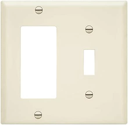 Best deal 🛒 Nerlites 881131-W Decorator/Toggle Switch Wall Plate Combination, 2-Gang, White, Standard Size, Unbreakable Polycarbonate, Replacement Receptacle Faceplates Outlet Cover 🌟 8 Best deal 🛒 Nerlites 881131-W Decorator/Toggle Switch Wall Plate Combination, 2-Gang, White, Standard Size, Unbreakable Polycarbonate, Replacement Receptacle Faceplates Outlet Cover 🌟 - Image 6